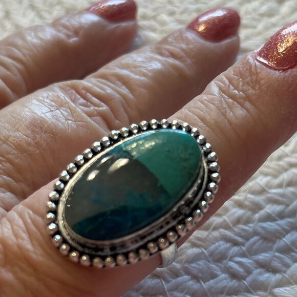 Natural QUANTUM QUATTO Handmade Sterling 925 Ring Size 12.5 #947D - Picture 3 of 3